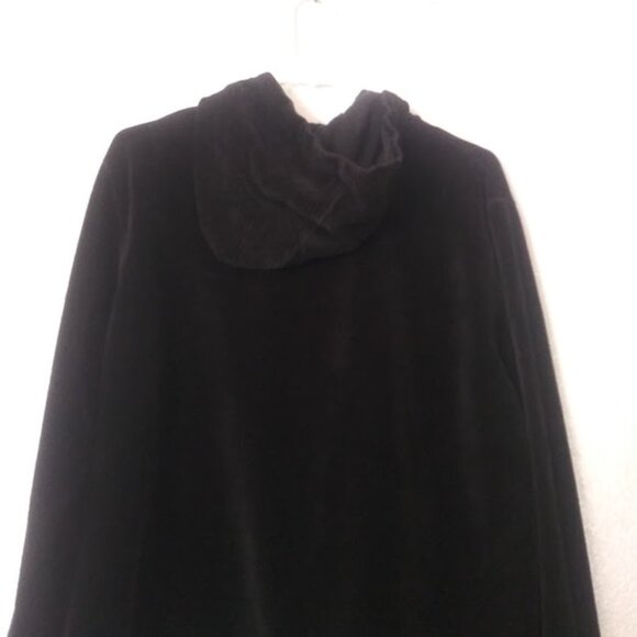 Pacer Women's size M black hooded velour jacket - Picture 6 of 16